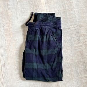 Lounge Pants Men's SZ 36 - 39 XL Blue | Green checker design 100% cotton